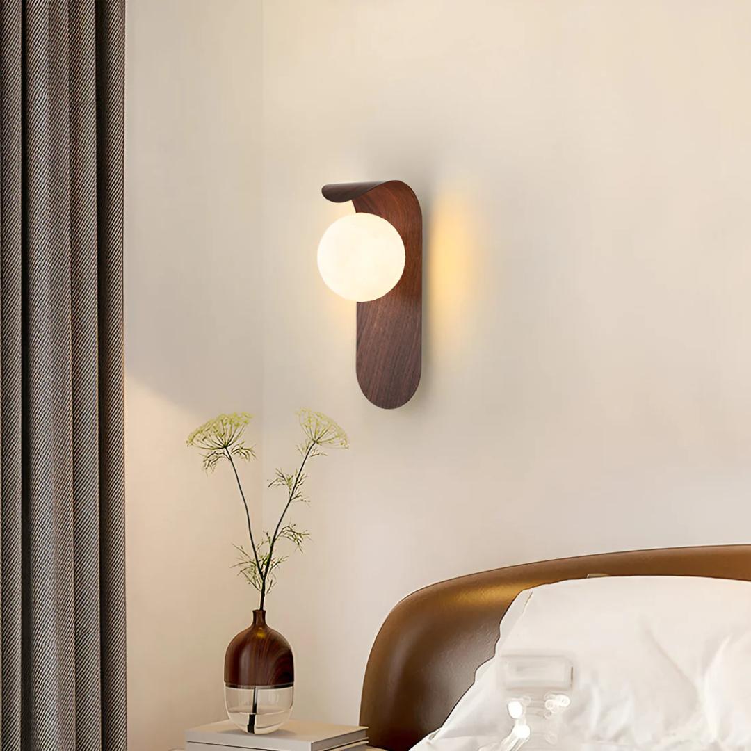 Icar Scandinavian Wooden LED Wall Lamp