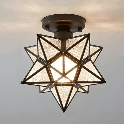 Xelio Geometric Star LED Ceiling Lamp