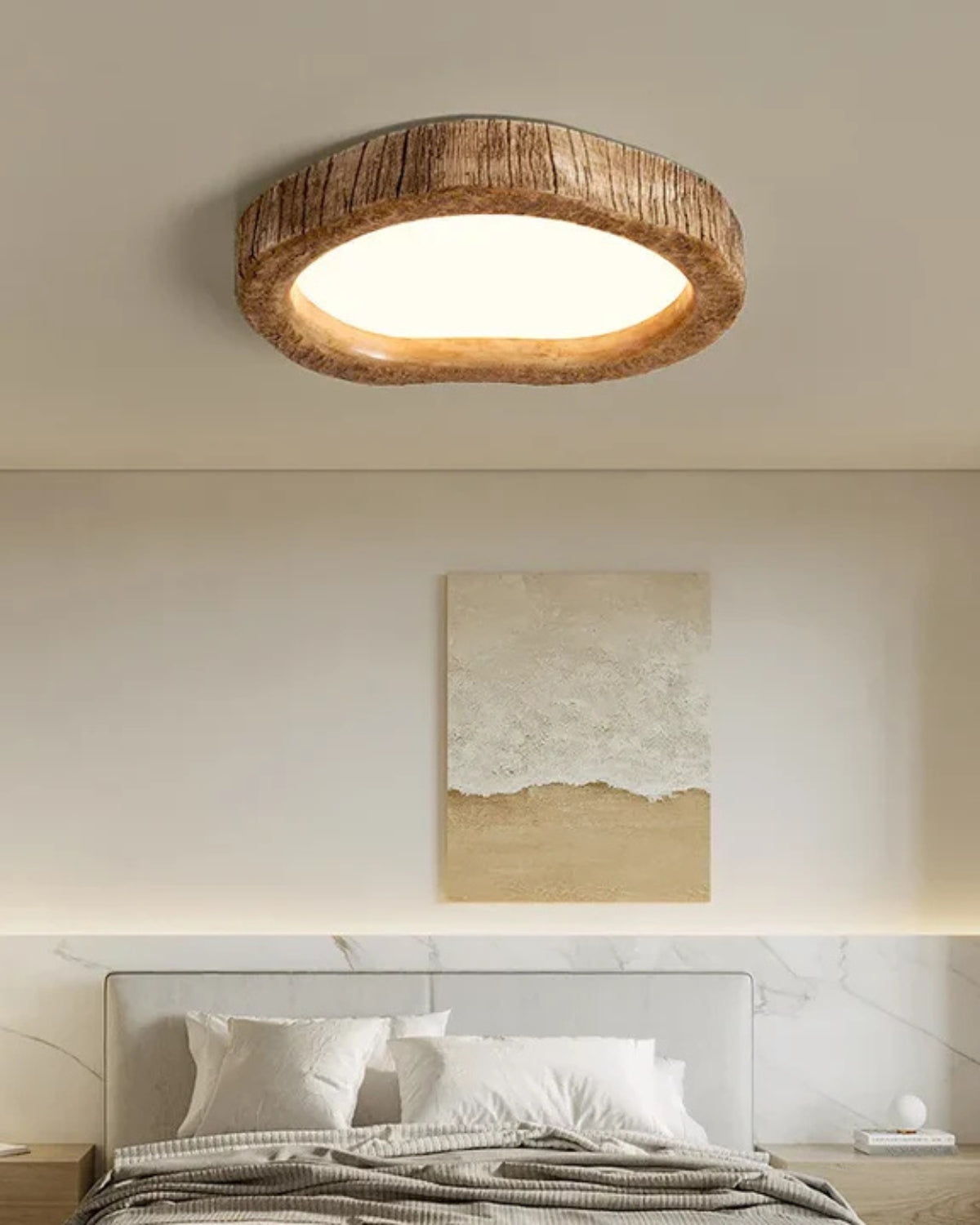 Le Halo Bois Rustic Wood LED Ceiling Light