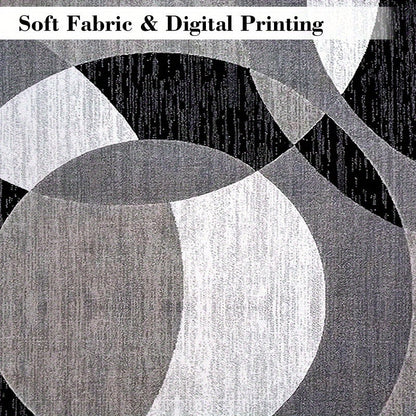 Orbit Weave Geometric Velvet Rug