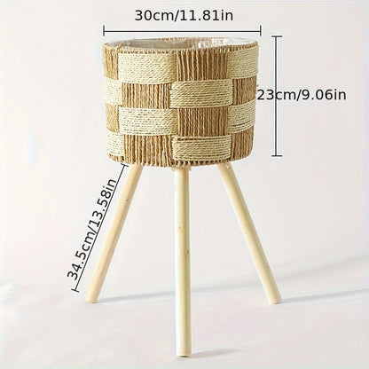 Bamboo Woven Flower Stand