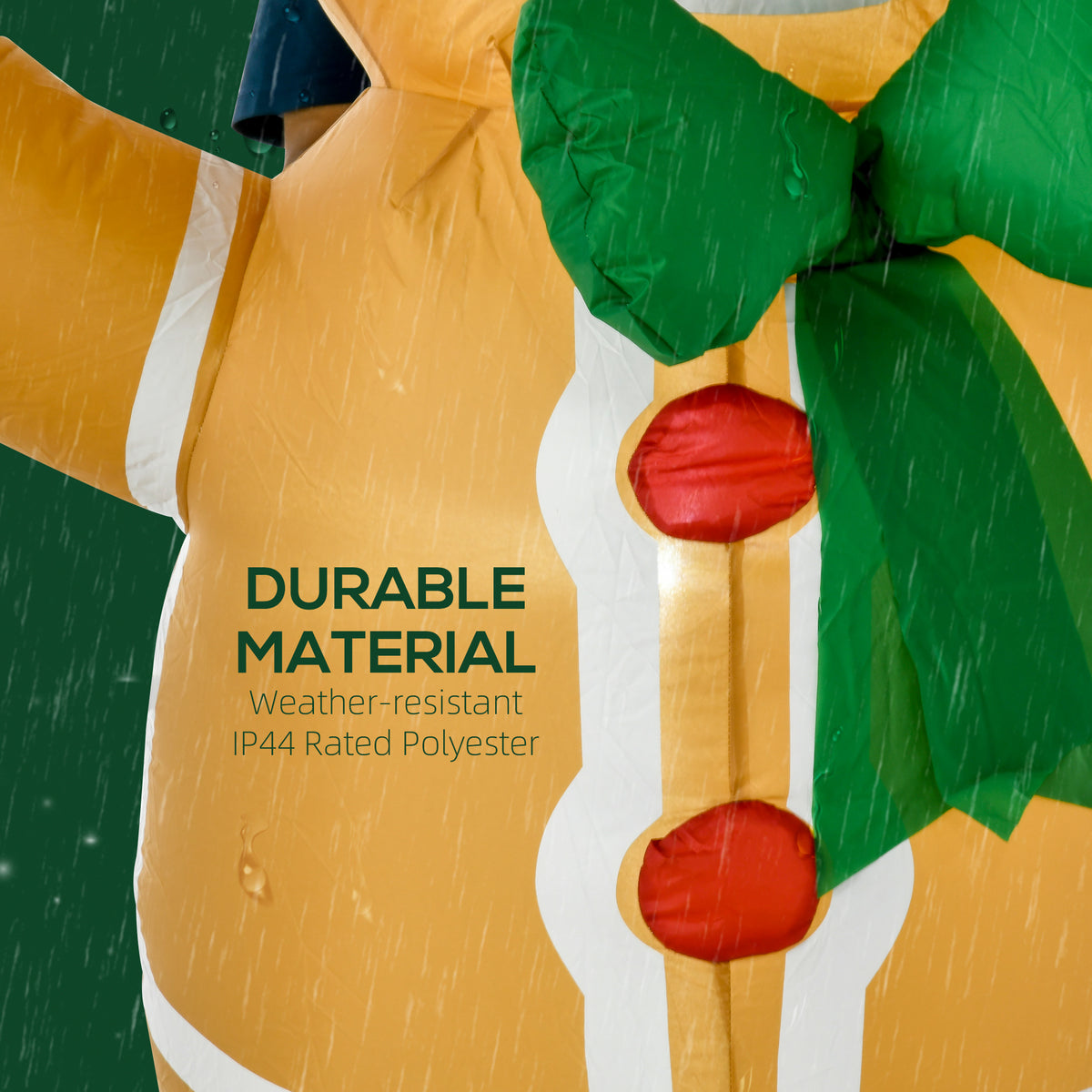6 foot inflatable gingerbread man Christmas yard decoration