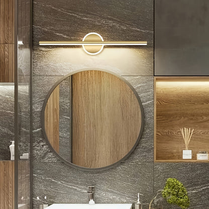Luxe Black & Gold LED Mirror Wall Light