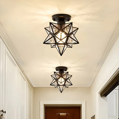 Xelio Geometric Star LED Ceiling Lamp