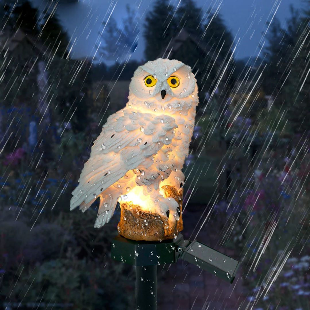 Solar Owl Garden Pathway Stake Light