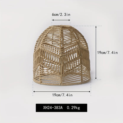 Handwoven Rope Farmhouse Pendant Shade