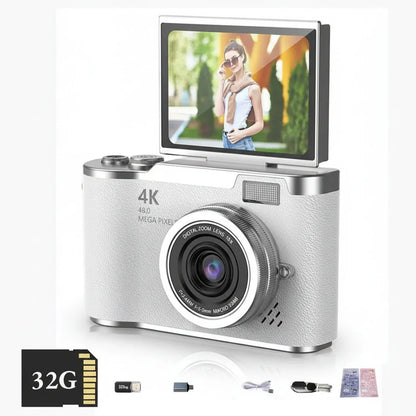 4K Flip Screen Compact Digital Camera