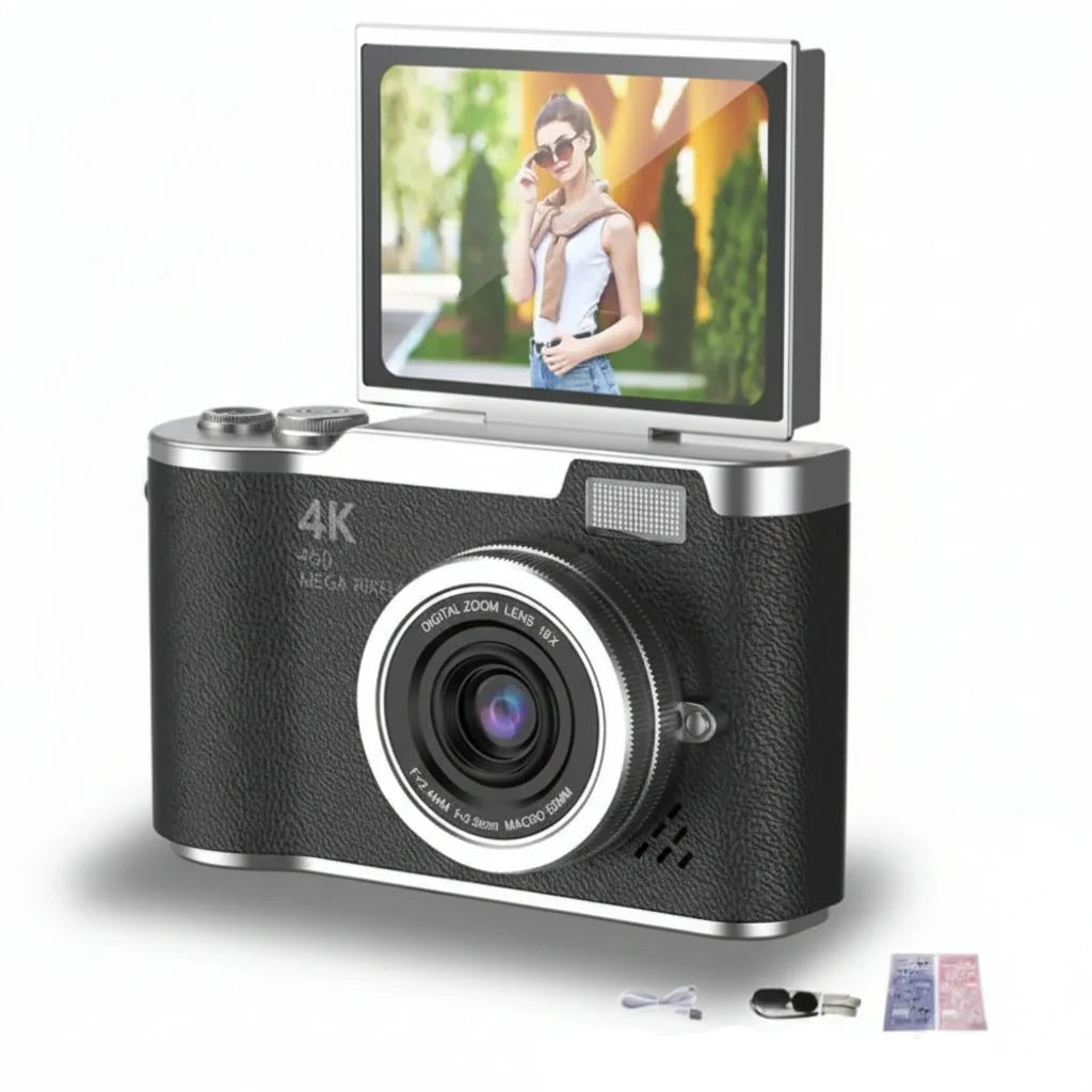 4K Flip Screen Compact Digital Camera
