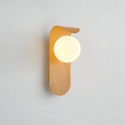 Icar Scandinavian Wooden LED Wall Lamp