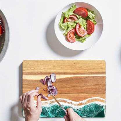 Wave Resin & Acacia Serving Board