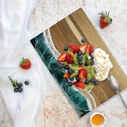 Wave Resin & Acacia Serving Board