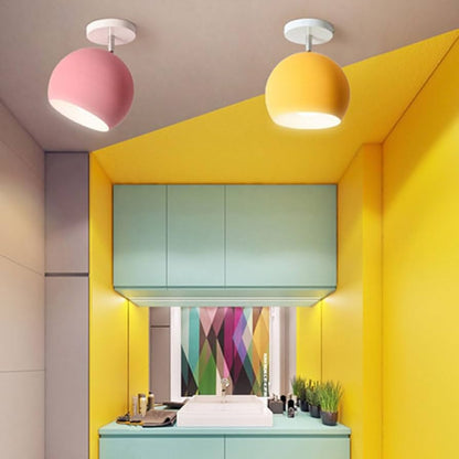 Nordic Macaron Round Ceiling Light