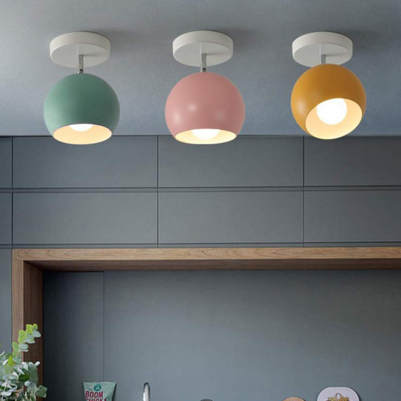 Nordic Macaron Round Ceiling Light