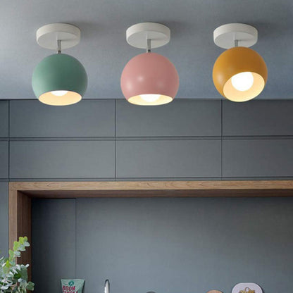 Nordic Macaron Round Ceiling Light