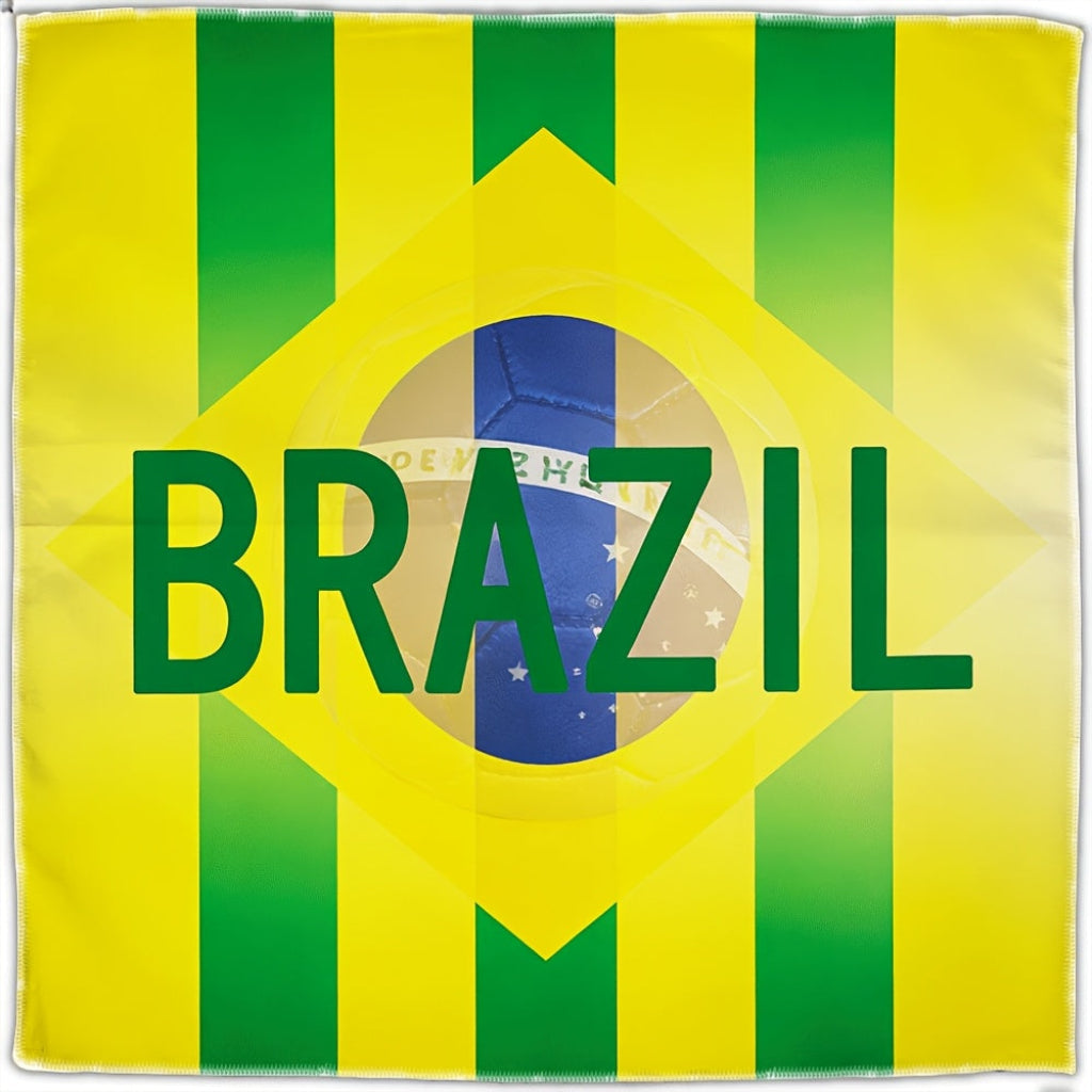 Brazil Flag Beach Towel