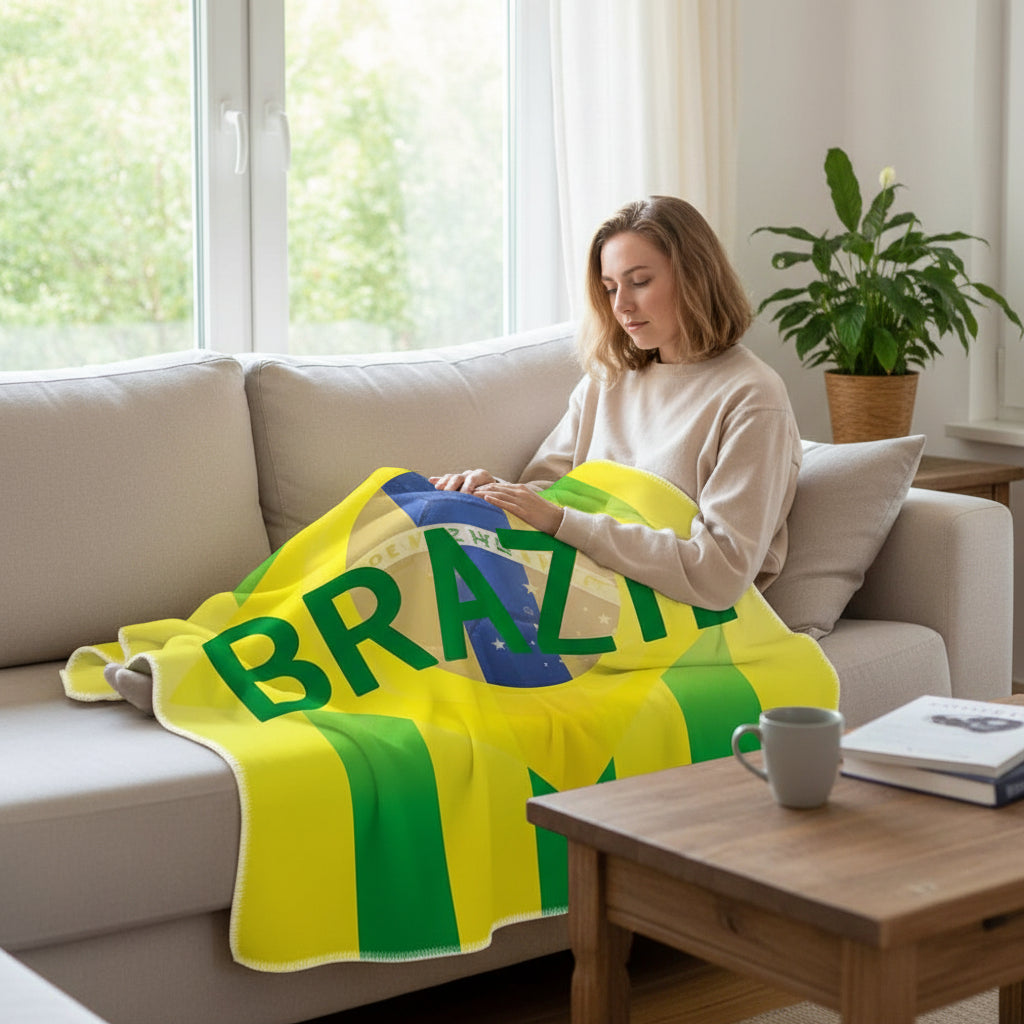 Brazil Flag Beach Towel