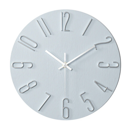 Noble Minimalist Wall Clock with Gold Numerals
