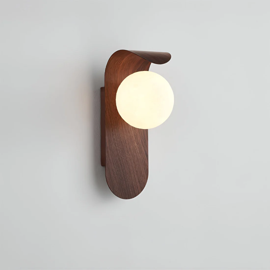 Icar Scandinavian Wooden LED Wall Lamp