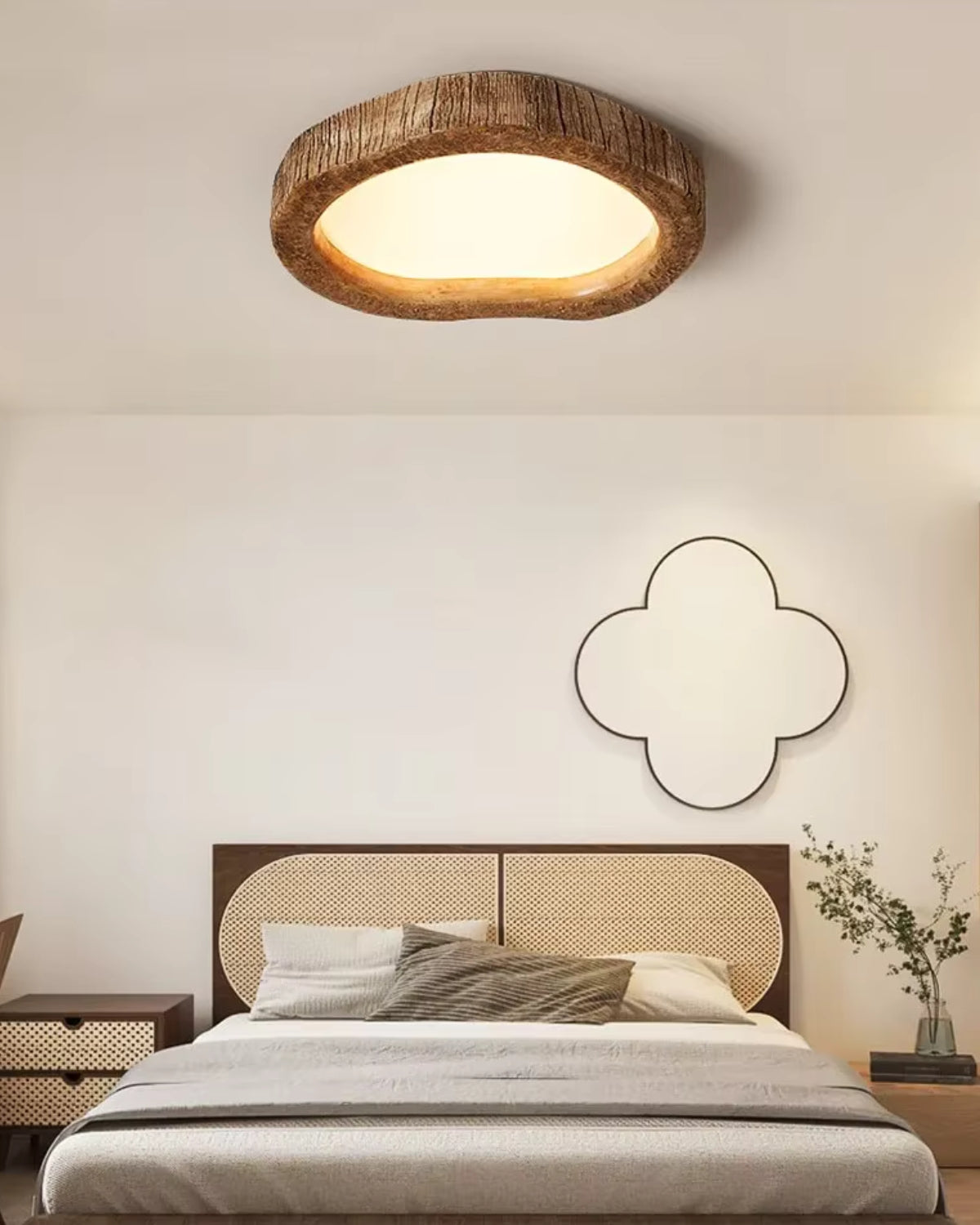 Le Halo Bois Rustic Wood LED Ceiling Light