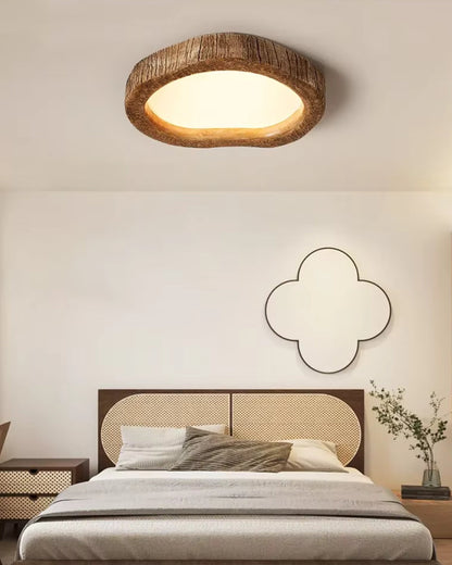 Le Halo Bois Rustic Wood LED Ceiling Light
