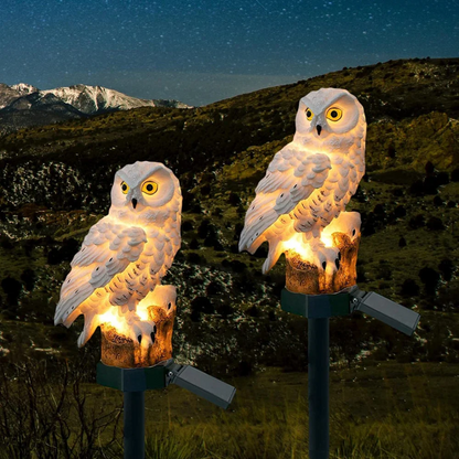 Solar Owl Garden Pathway Stake Light