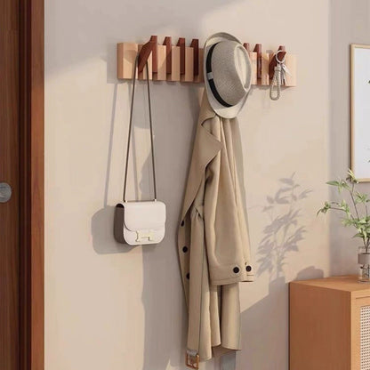 Foldable Piano Key Wooden Wall Hooks