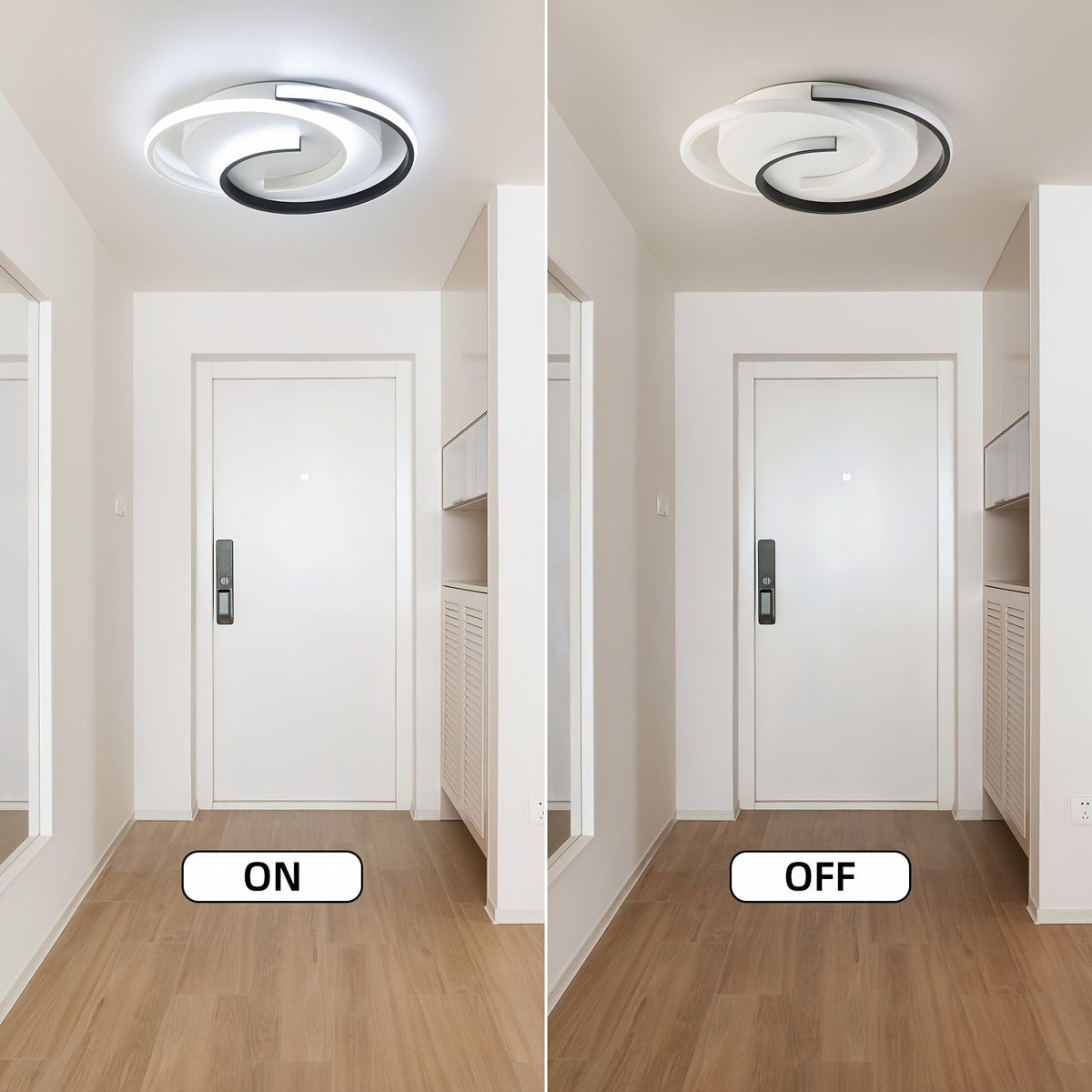 Spiral LED Flush Mount Ceiling Light