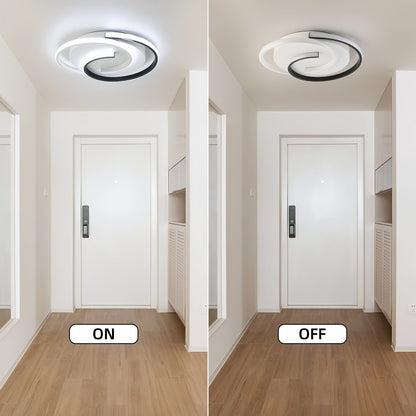 Spiral LED Flush Mount Ceiling Light