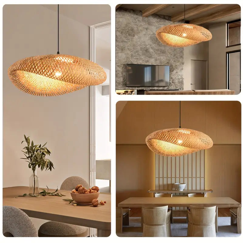 Handwoven Rattan Pendant Shade