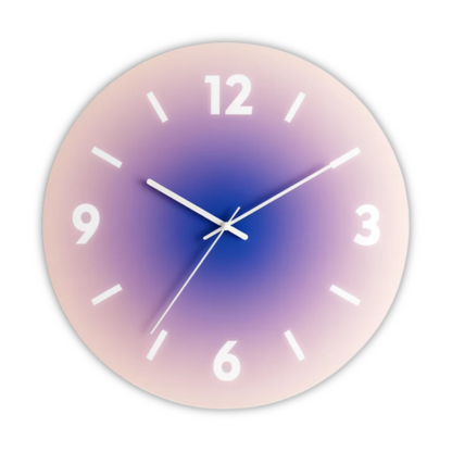 Sunset Gradient Glass Wall Clock