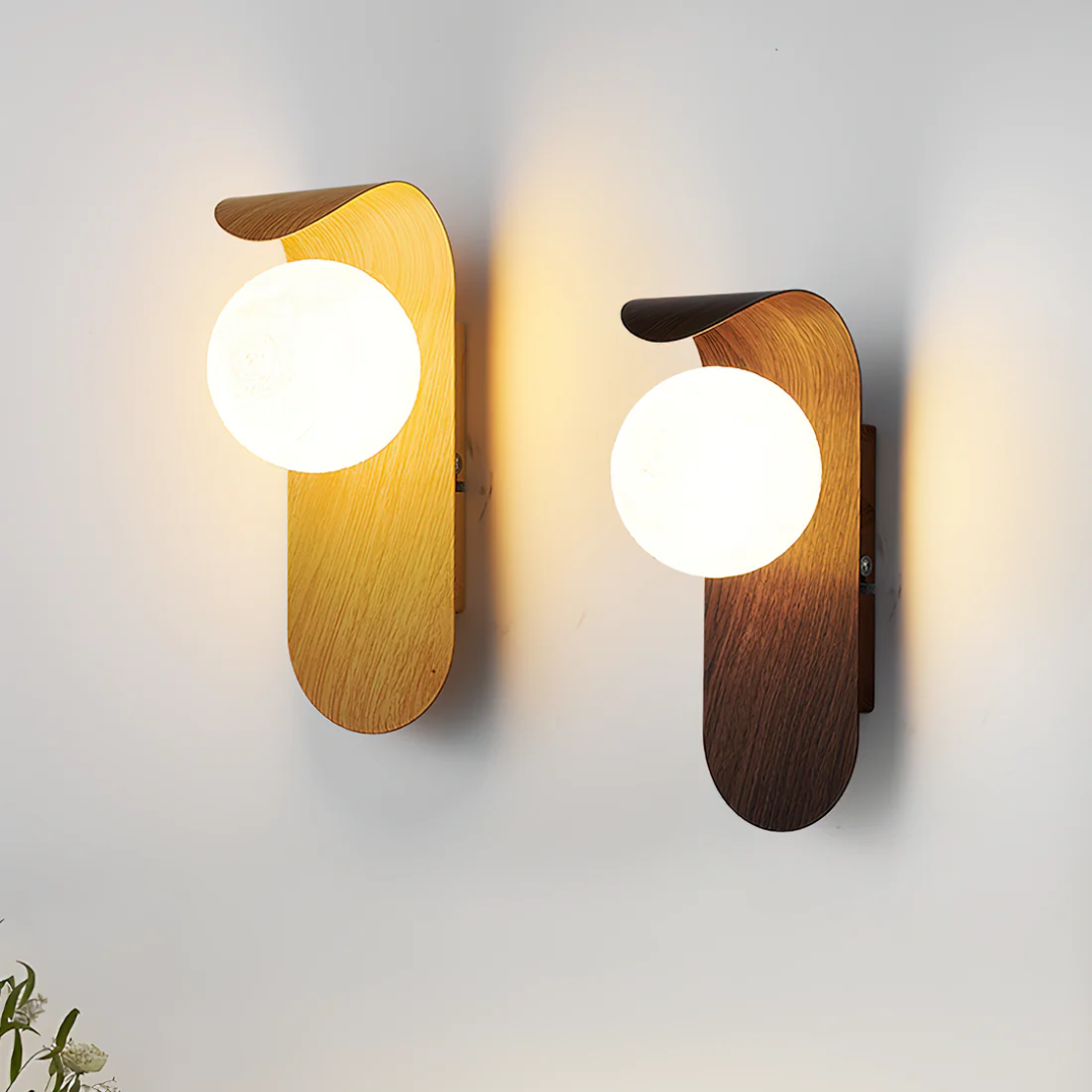 Icar Scandinavian Wooden LED Wall Lamp