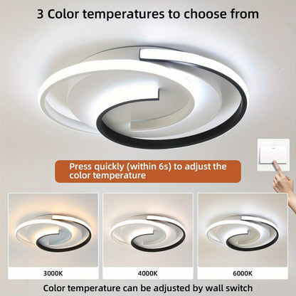 Spiral LED Flush Mount Ceiling Light
