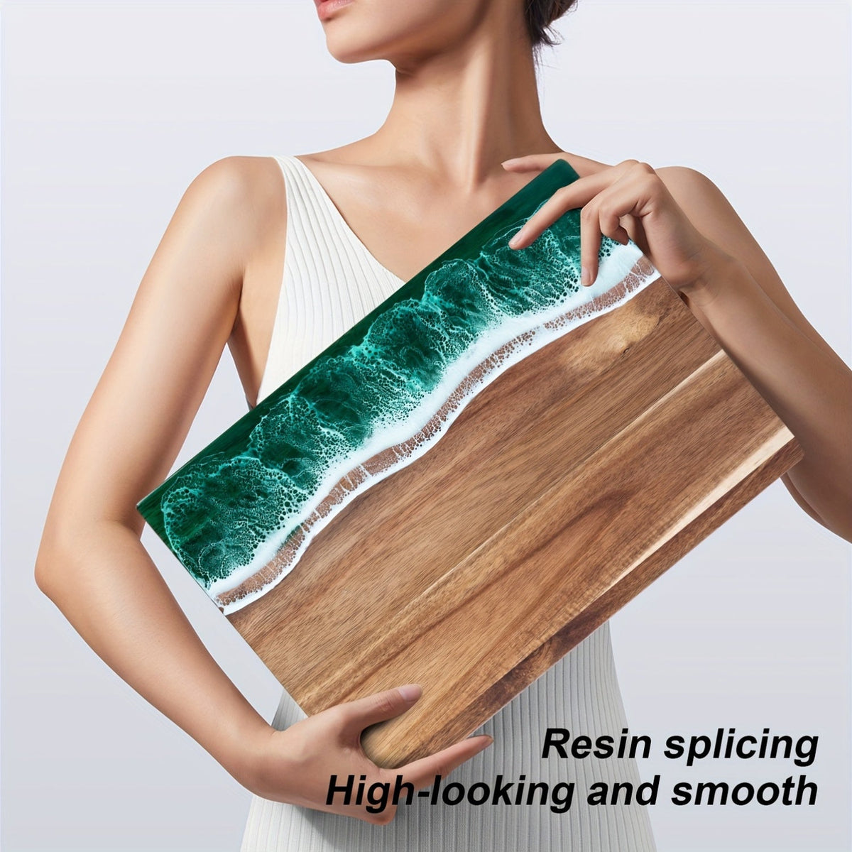 Wave Resin & Acacia Serving Board