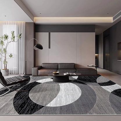Orbit Weave Geometric Velvet Rug