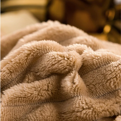Plush Winter Duvet Cover Set - Soft Fleece Bedding with 2 Pillowcases, Single to Super King (59x79 to 87x94 in)