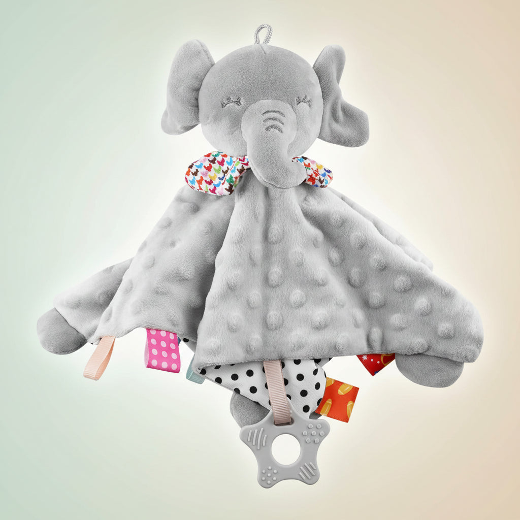 Elephant Plush Security Blanket