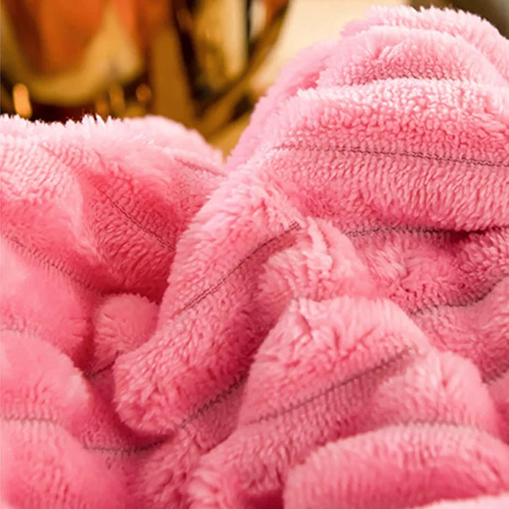 Plush Winter Duvet Cover Set - Soft Fleece Bedding with 2 Pillowcases, Single to Super King (59x79 to 87x94 in)