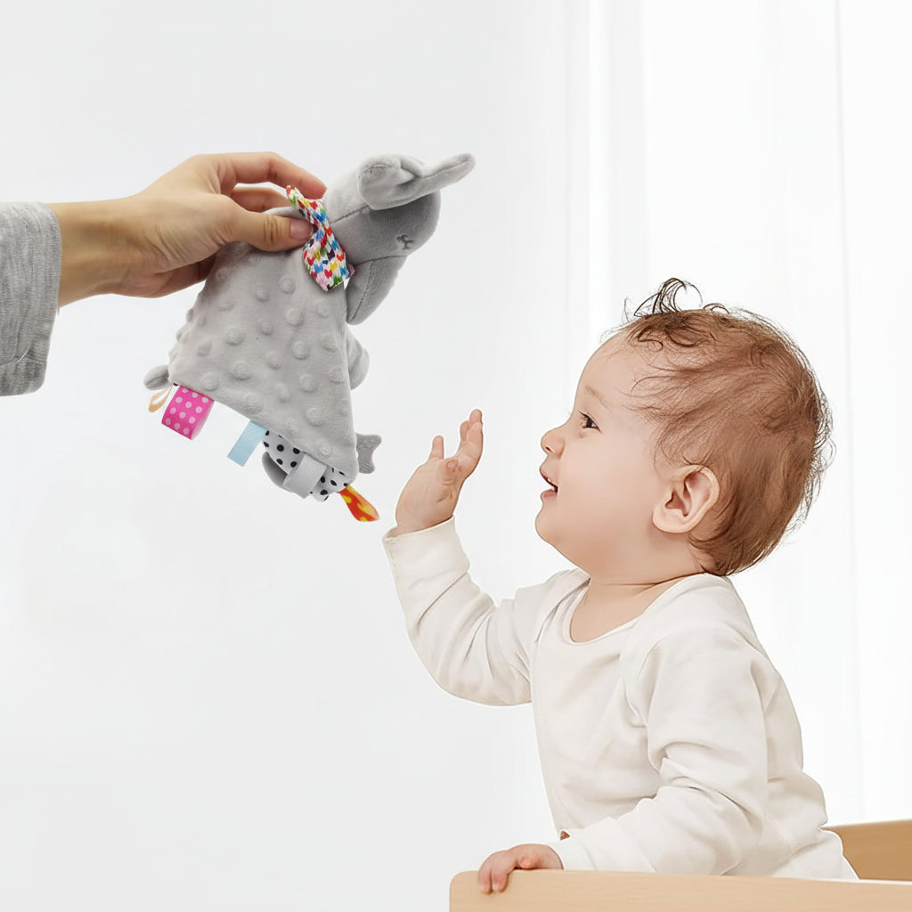 Elephant Plush Security Blanket