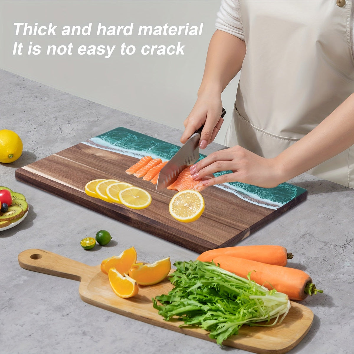 Wave Resin & Acacia Serving Board