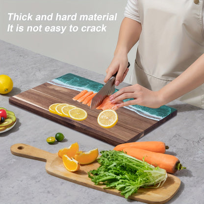Wave Resin & Acacia Serving Board