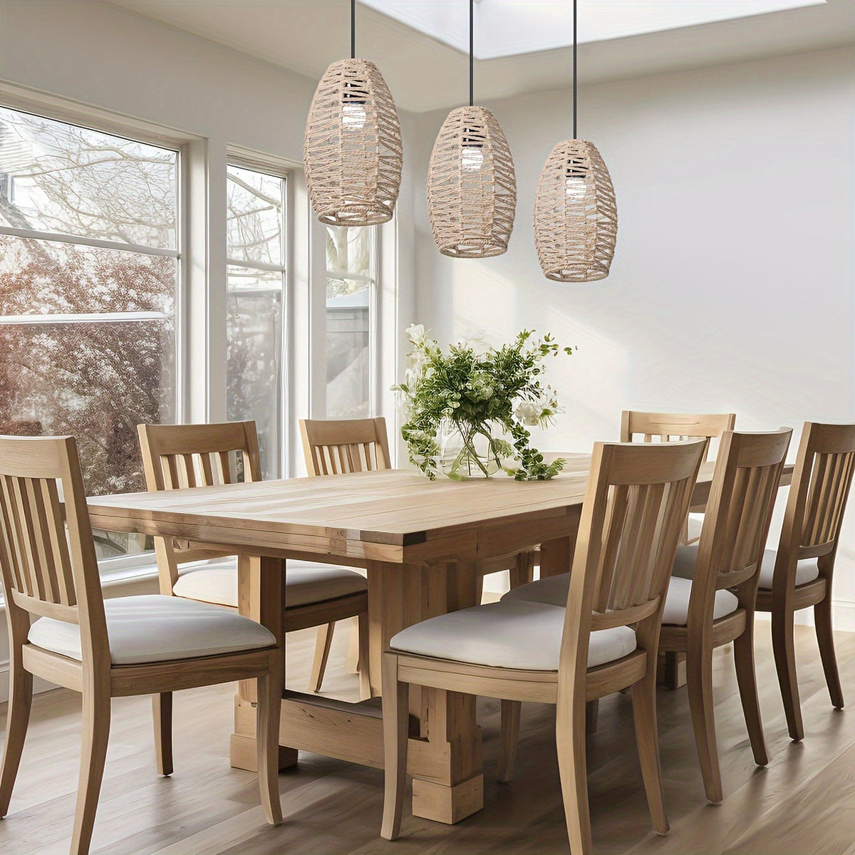 Natural Handwoven Rope Pendant Shade