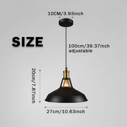 Retro Loft Industrial Metal Pendant Light