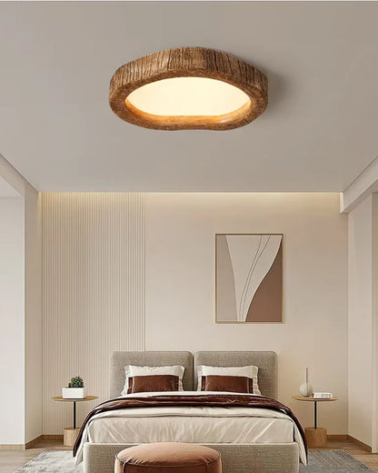 Le Halo Bois Rustic Wood LED Ceiling Light