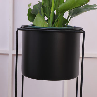 Black Rectangular Metal Plant Stand