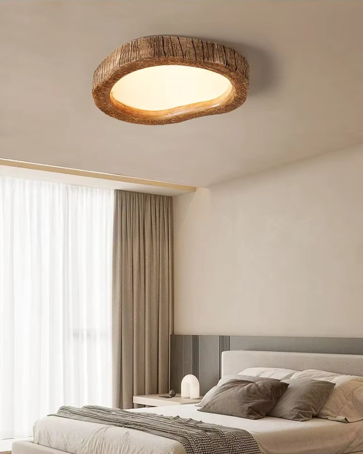 Le Halo Bois Rustic Wood LED Ceiling Light