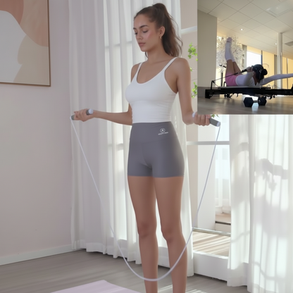 Folding Pilates Board with Resistance Cables