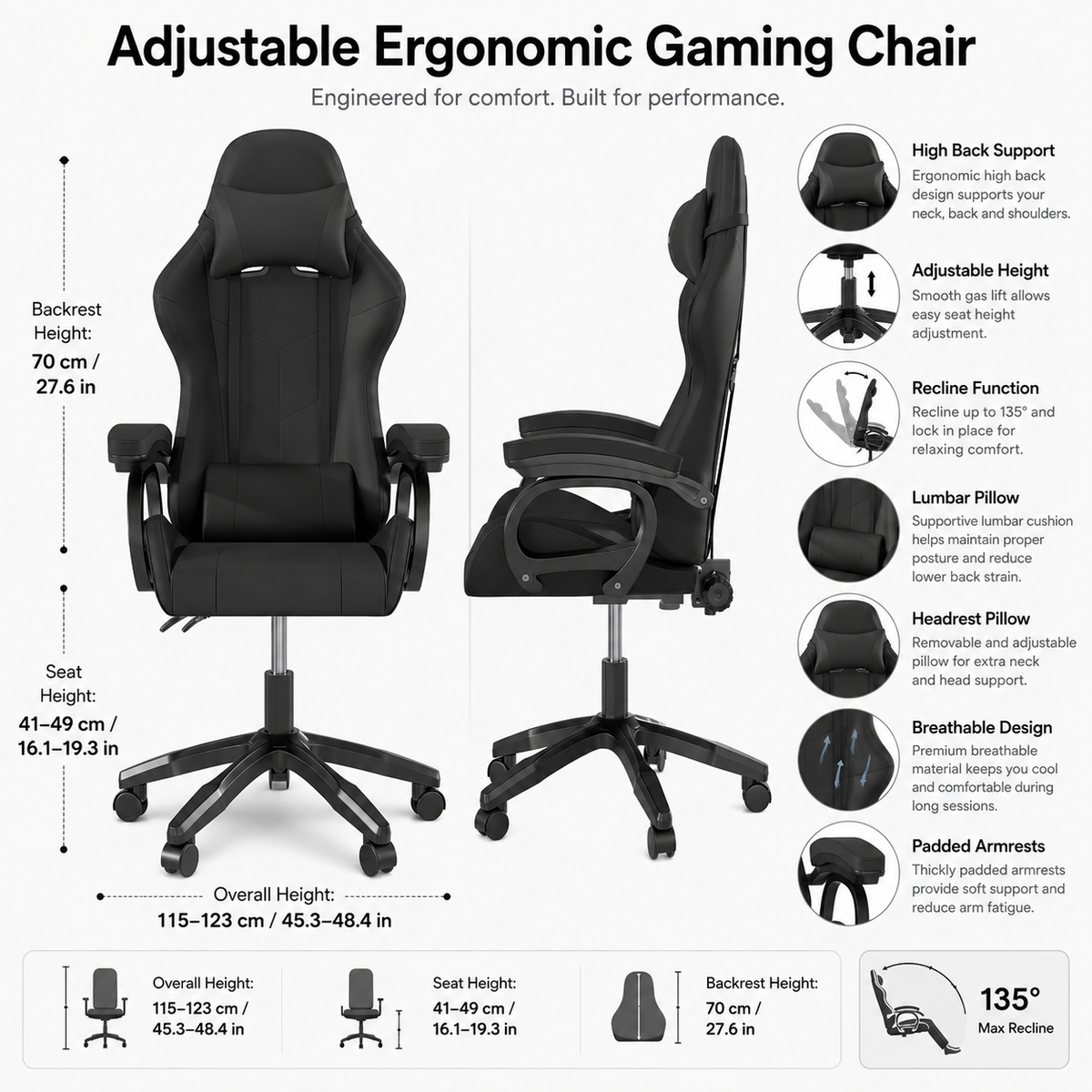 Ergonomic Mesh Gaming Chair