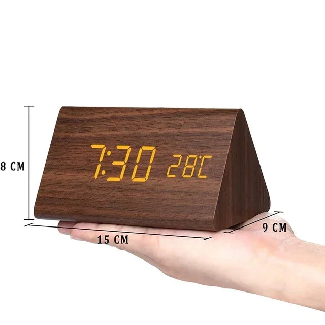 Wooden LED Smart Alarm Clock