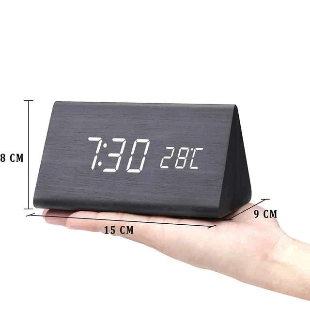 Wooden LED Smart Alarm Clock