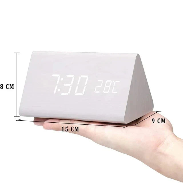 Wooden LED Smart Alarm Clock